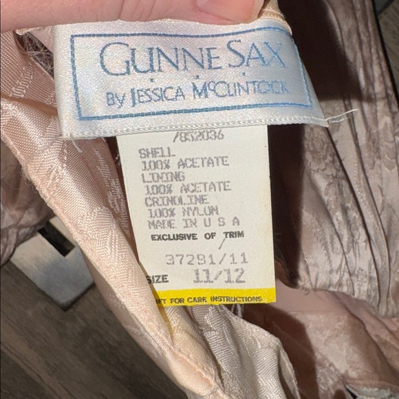 Vintage Gunne Sax woman’s light pink strapless dress - size 11/12 - Picture 8 of 8